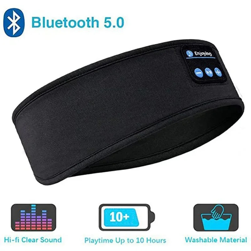 Fone Bluetooth écouteurs sport bandeau de couchage élastique sans fil casque musique masque pour les yeux sans fil Bluetooth casque bandeau
