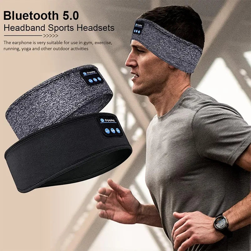 Fone Bluetooth écouteurs sport bandeau de couchage élastique sans fil casque musique masque pour les yeux sans fil Bluetooth casque bandeau