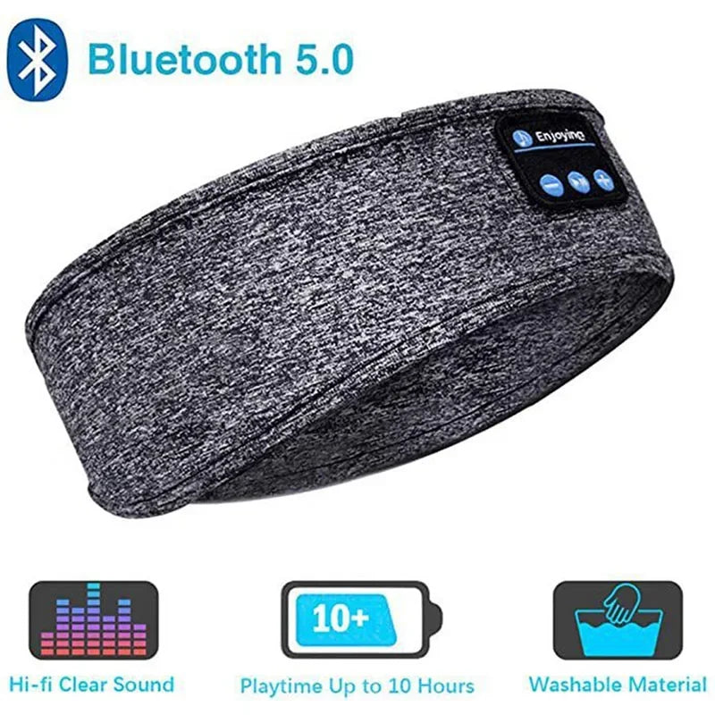 Fone Bluetooth écouteurs sport bandeau de couchage élastique sans fil casque musique masque pour les yeux sans fil Bluetooth casque bandeau